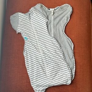 Love to Dream swaddle bundle- one regular, one transitional - size Medium
